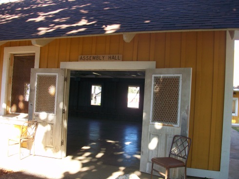 Kate was held captive in Camp Erdman's Assembly Hall.
